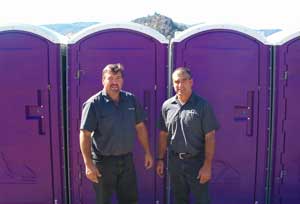 Tom and Doug Gomez, owners of Harvest Sanitation